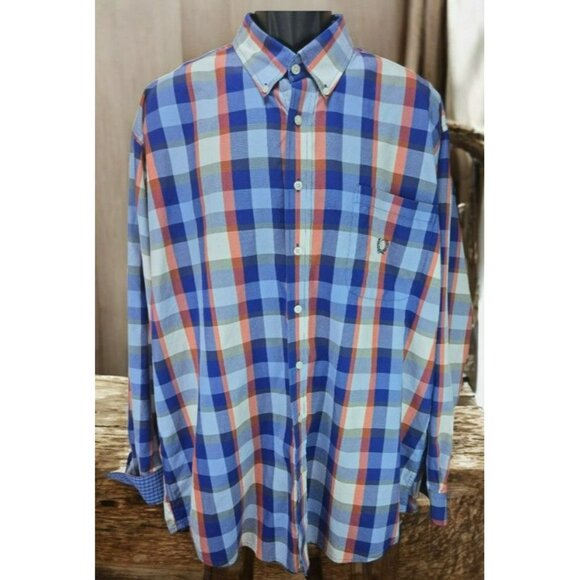 Cinch Mens Long Sleeve Plaid Button-Down Shirt XL  Western - Picture 1 of 8